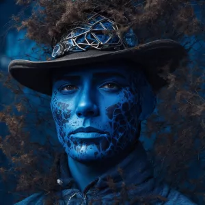 Hyper-realistic highly-detailed anthropomorphic skullfaced man,...