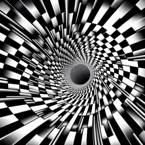 Certainly! Here's a prompt for creating a similar abstract image...