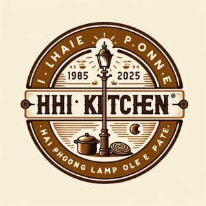 Create a logo for "THỊ KITCHEN" featuring the product "Pate Cột...