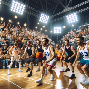 Celebrity basket ball event.
Pod casters YouTubers instagrammed