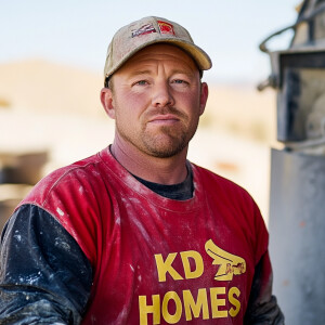 Curtis Kowe a concrete mixer operator pouring concrete, he is no...