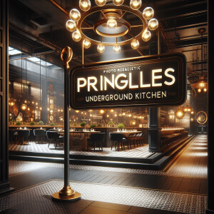 Modern Upscale restaurant called “Pringle’s Underground Kitchen,...