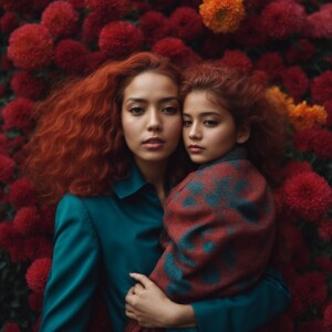 Girl carried in arms