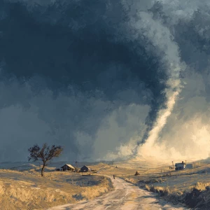 A tornado on the wilds