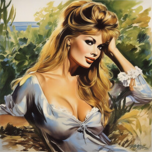 Brigitte bardot on a movie sensual by manara