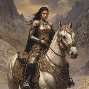 Depict Mugala, an unsung heroine of the Indian Spice Route, as a...