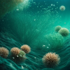 Create a detailed illustration showcasing the process of oxygen...