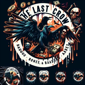 Design a circular digital art ,hyper realistic ,mascot logo type...