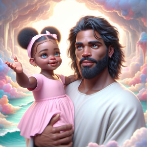 Create a 3D realistic artwork featuring the phrase 'Jesus Saves'...