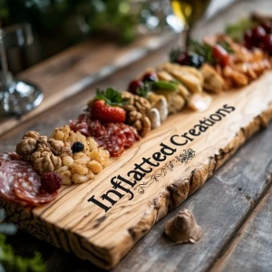 Create an image of a charcuterie board featuring exclusively the...