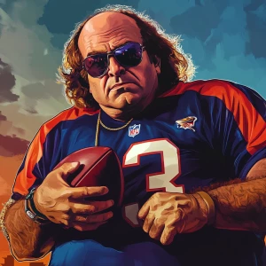 Danny DeVito as NFL player,, GTA art style