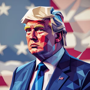 low poly trump