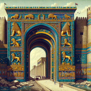 The Ishtar Gate of Babylon in 586 BCE