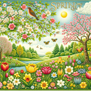 Декоративный рисунок «Весна»