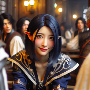 Wendy Marvell from “Fairy Tail” as a young adult, hot, dark blue...