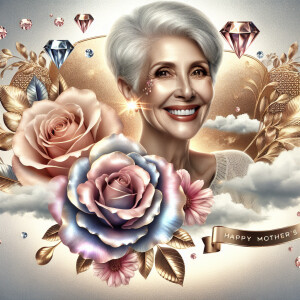 A horizontal portrait of a thinner, smiling American woman with...
