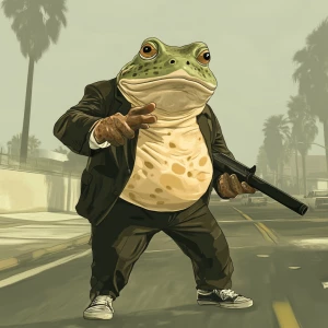 Fwog meme.., in GTA San Andreas and carton style