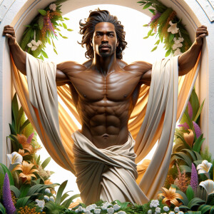 ultra 3-D realistic, perfect anatomy, perfect proportions, afric...