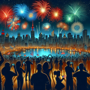 4th of July fireworks celebration