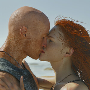 A photorealistic high resolution image. Light ginger haired fema...