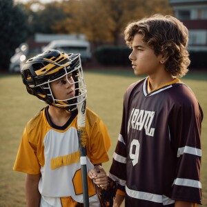 lacrosse defense player kid looking up to role model division on...