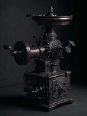 need a close up of a very old fruit Grinder (like meat Grinder)...