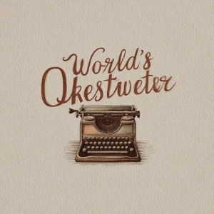 Minimalist vintage-style illustration, bold serif text reading '...