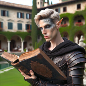 Caranthir-Ar-Fieniel from the Witcher. Black eldritch armor. Pal...