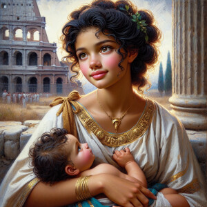 "Oil painting art impasto with a few thick, broad, structured br...