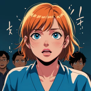 Generate an AI illustration in a vibrant anime style with bold o...