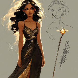 Here's a descriptive sketch of Kali:

Kali's Sketch

Kali stands...