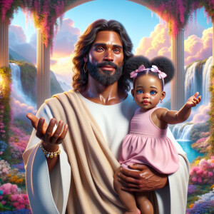 Create a 3D realistic artwork featuring the phrase 'Jesus Saves'...