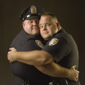 Lifesize digital photography portrait of a best romantic male bu...