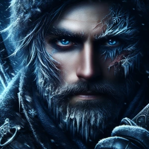 Beneath the mask, a chilling gaze, Sub-Zero’s eyes, like frozen...