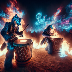 A psychedelic carnival in Texas, hd, photo realistic, ultra text...