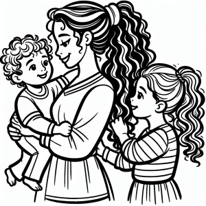 Simple lines coloring bold lines, thick lines, color book for ki...