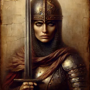 "A dramatic, hyper-realistically detailed artwork resembling sli...