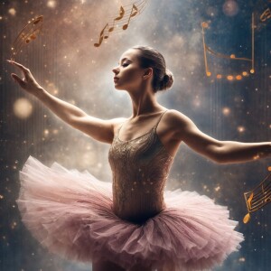 This image is a creative and artistic depiction featuring a ball...