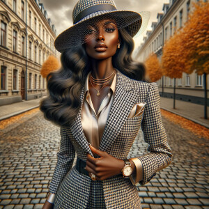 Create a digitally rendered image that depicts an African Americ...