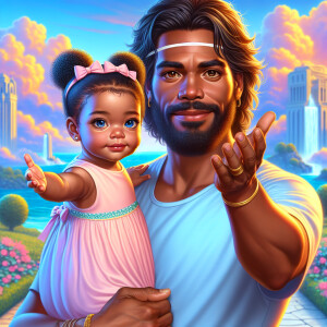 Create a 3D realistic artwork featuring the phrase 'Jesus Saves'...
