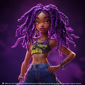 Design a stunning, ultra-high-resolution 3D image of an African...