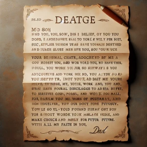 Andrew, my son,

I want to share something with you—because I se...