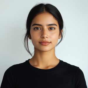 Create an image of an 18-year-old Salvadorian-Californian woman...