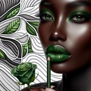 Create a visually engaging design by blending white and differen...