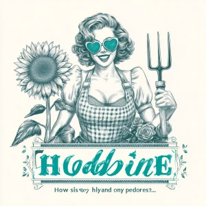 Create a retro vintage-style illustration depicting a 1950s hous...