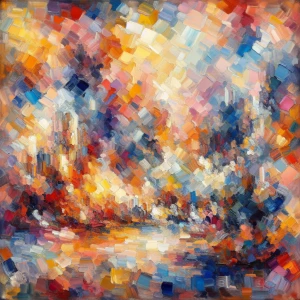 Painting colour image without face