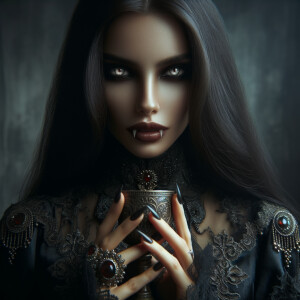 Create a woman vampire