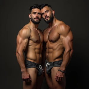 Carloss y Ramón tienen un cuerpo velludo y musculoso y ese miem...