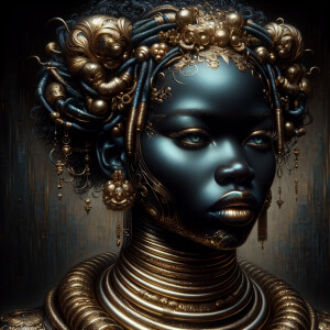 a light skin Hawaiian African-American woman that is covered in...