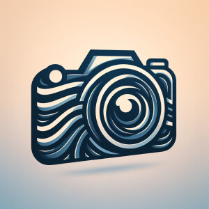 Design an abstract logo for "SAM 12 PHOTOGRAPHY" incorporating a...
